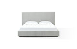 One Upholstered Platform Bed in Cotton Ball Boucle - What A Room