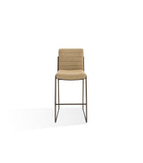 Madison Metal Frame Bar Stool in Honey Synthetic Leather - What A Room