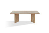 Sumner Double Pedestal Oak Dining Table in Natural - What A Room