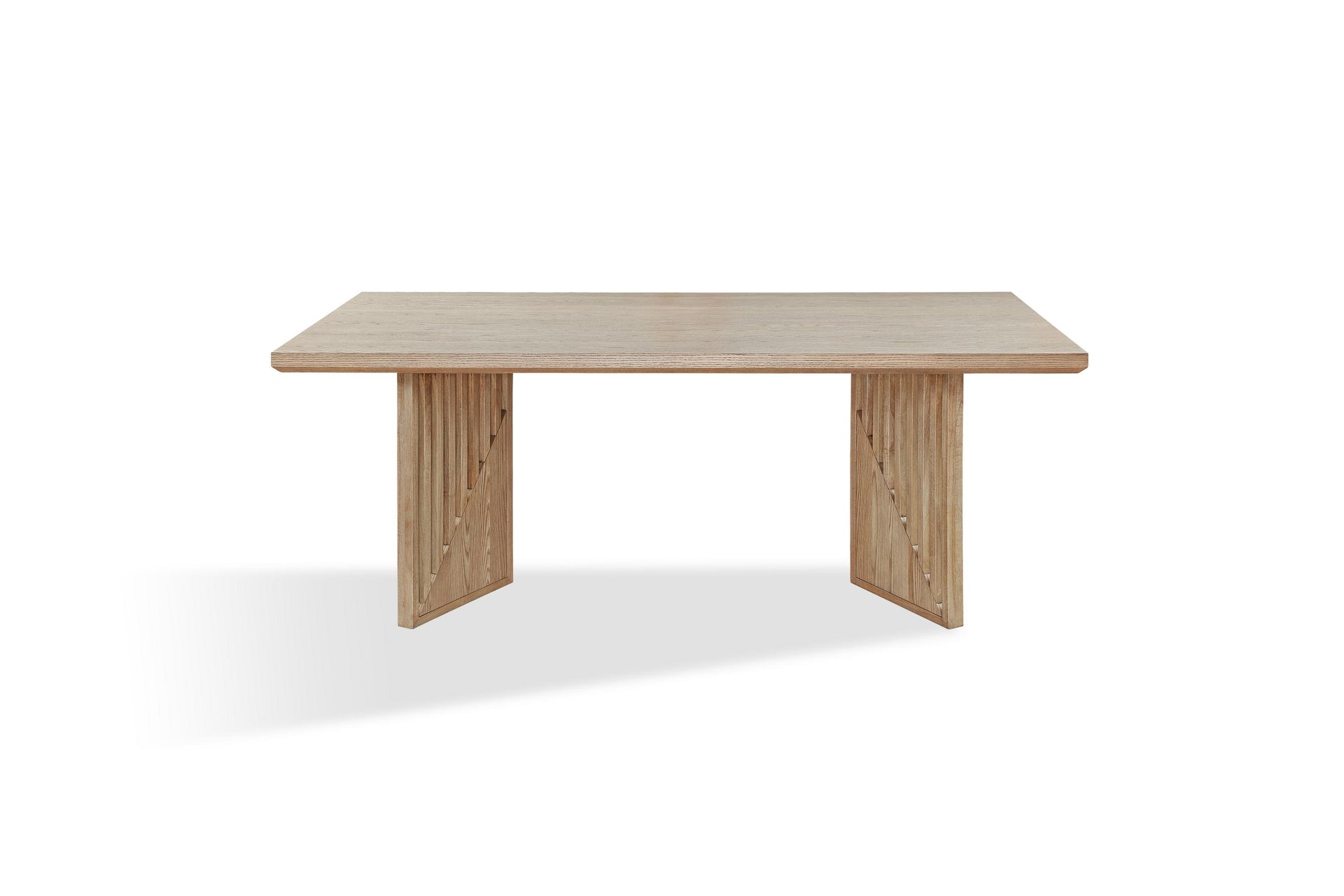 Sumner Double Pedestal Oak Dining Table in Natural - What A Room