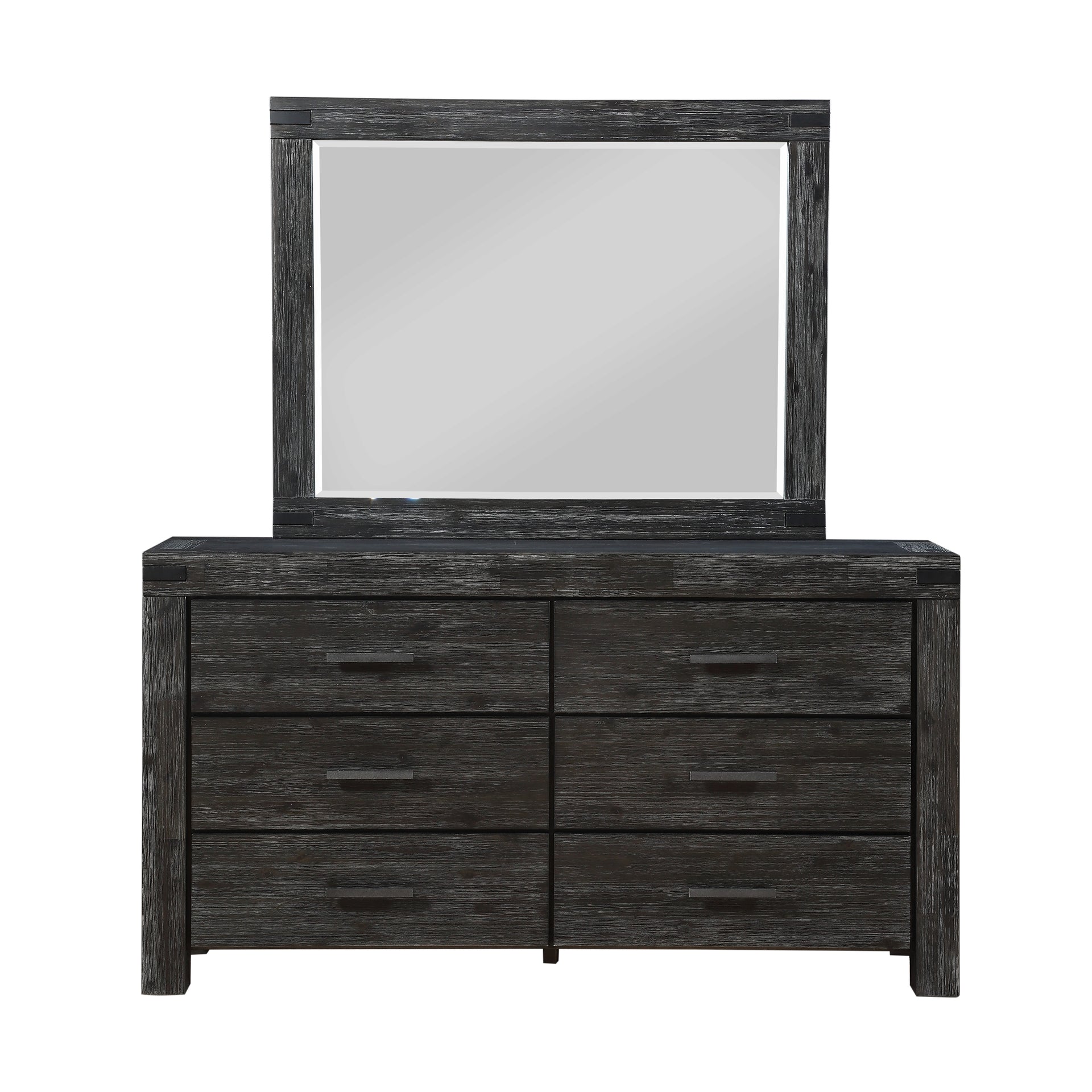 Meadow Six Drawer Solid Wood Dresser in Graphite - What A Room