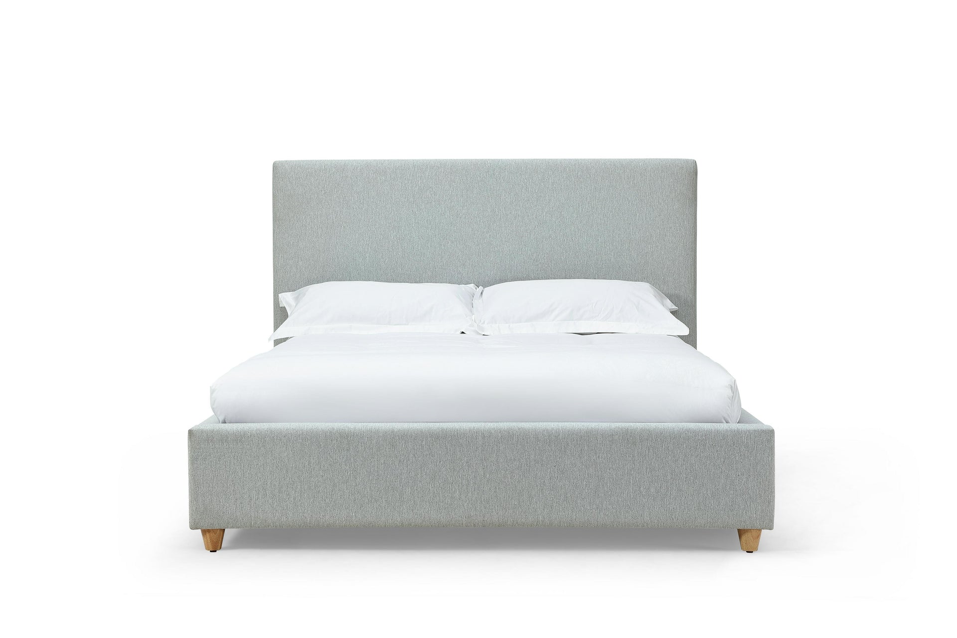 Olivia Upholstered Platform Bed in Linen - What A Room