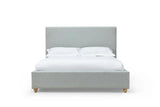 Olivia Upholstered Platform Bed in Linen - What A Room