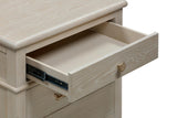 Camden Three Drawer Oak Wood Nightstand in Chai - What A Room
