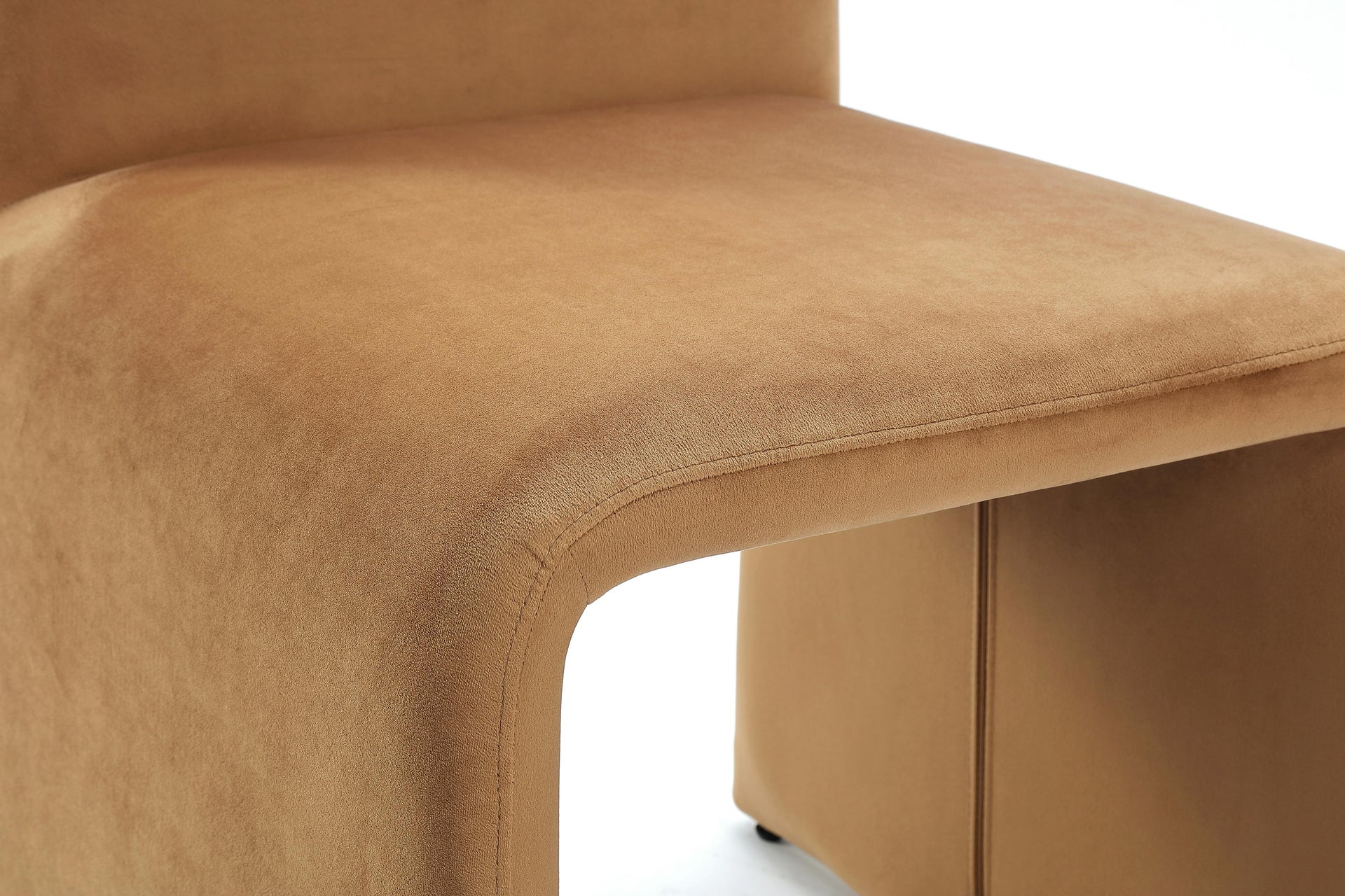 Winston Fully Upholstered Side chair in Whiskey Velvet (Set of 2) - What A Room