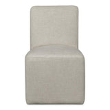 Liv Fully Upholstered Dining Chair in Natural Linen (Set of 2) - What A Room