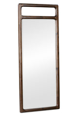 Sol Beveled Glass Floor Mirror in Brown Spce - What A Room