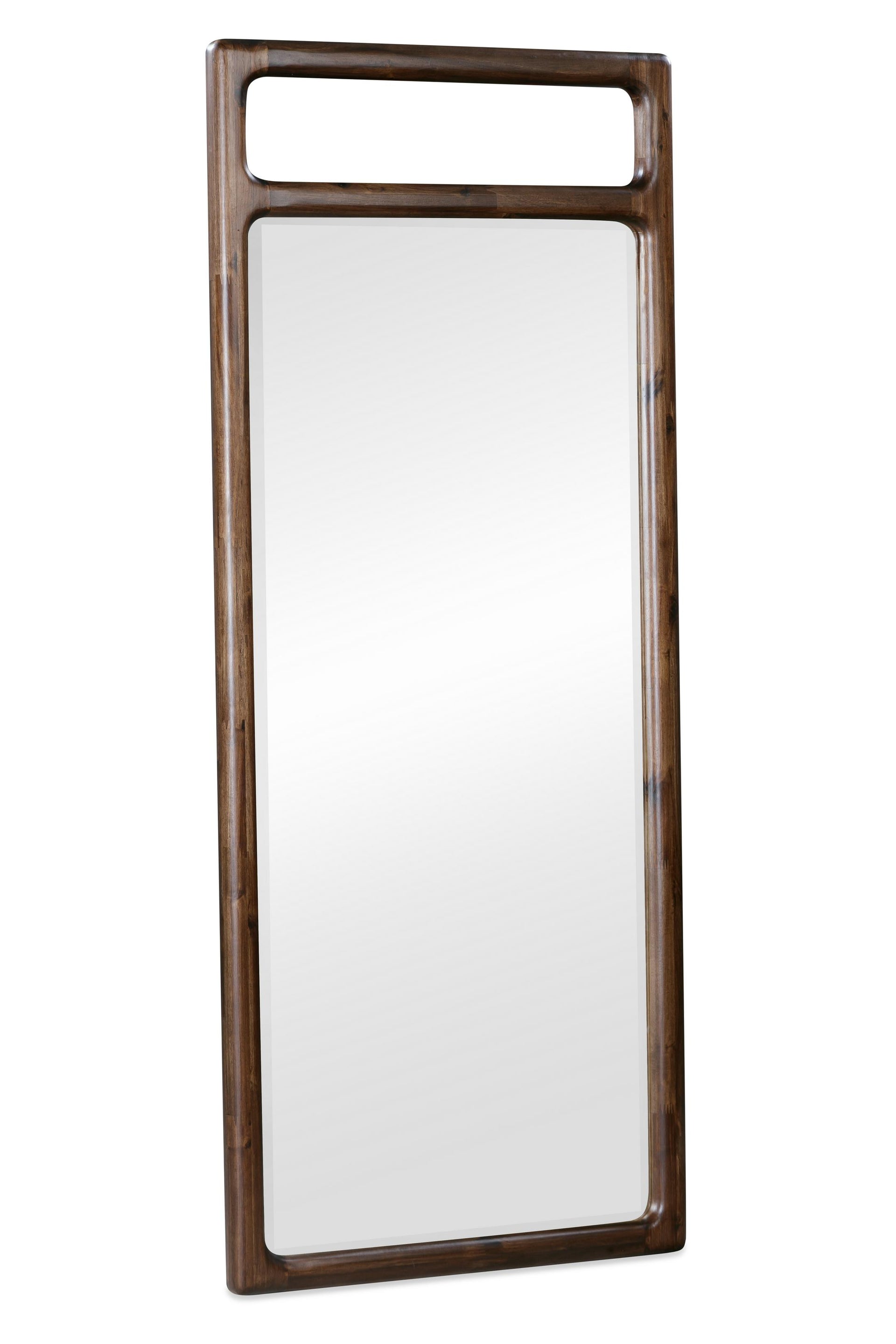 Sol Beveled Glass Floor Mirror in Brown Spce - What A Room