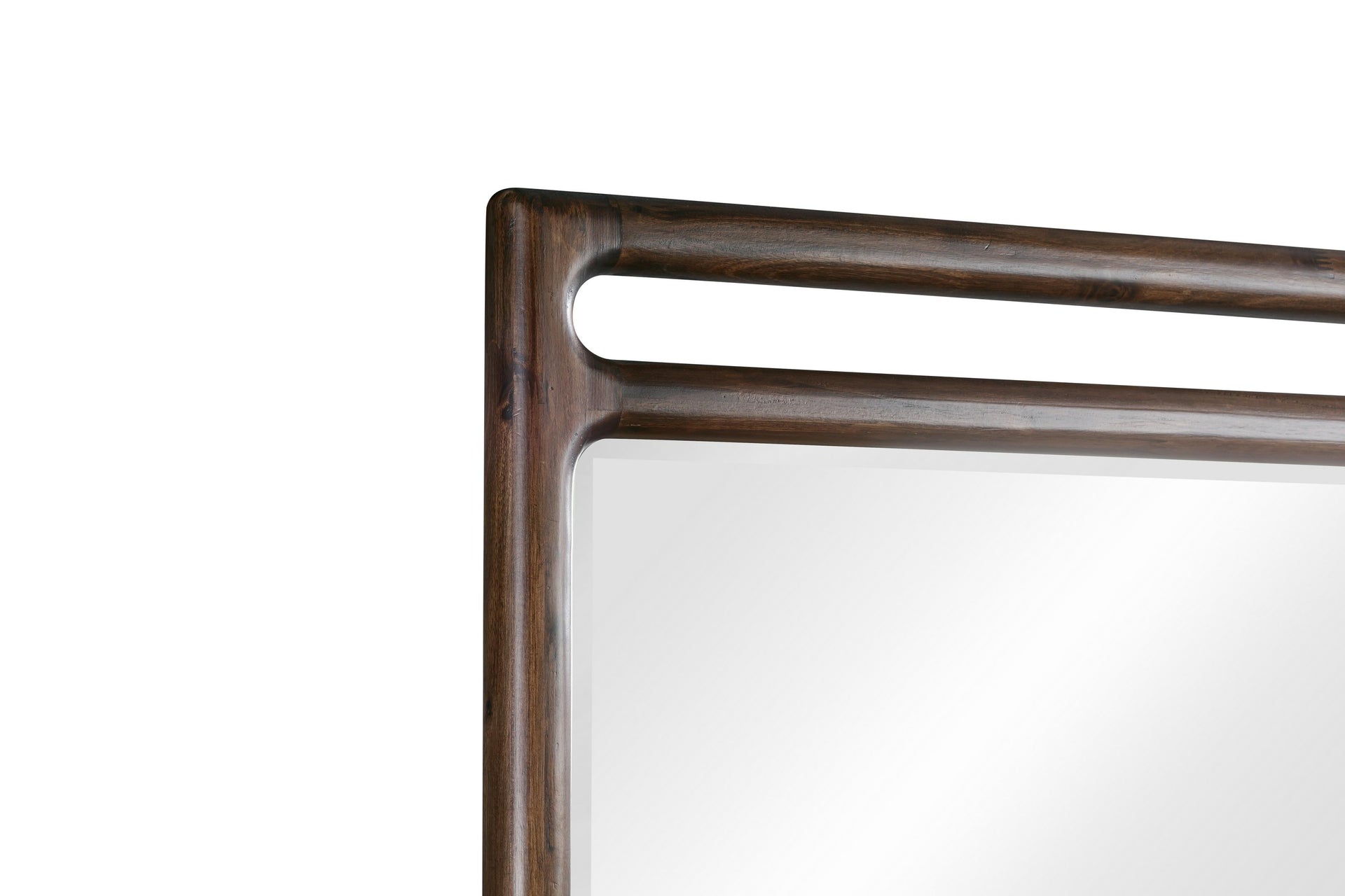 Sol Beveled Glass Wall or Dresser Mirror in Brown Spice - What A Room