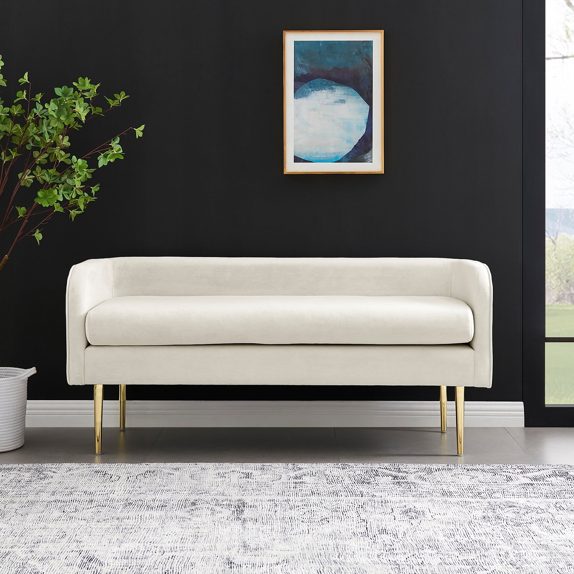 Marsha  Velvet Bench - What A Room