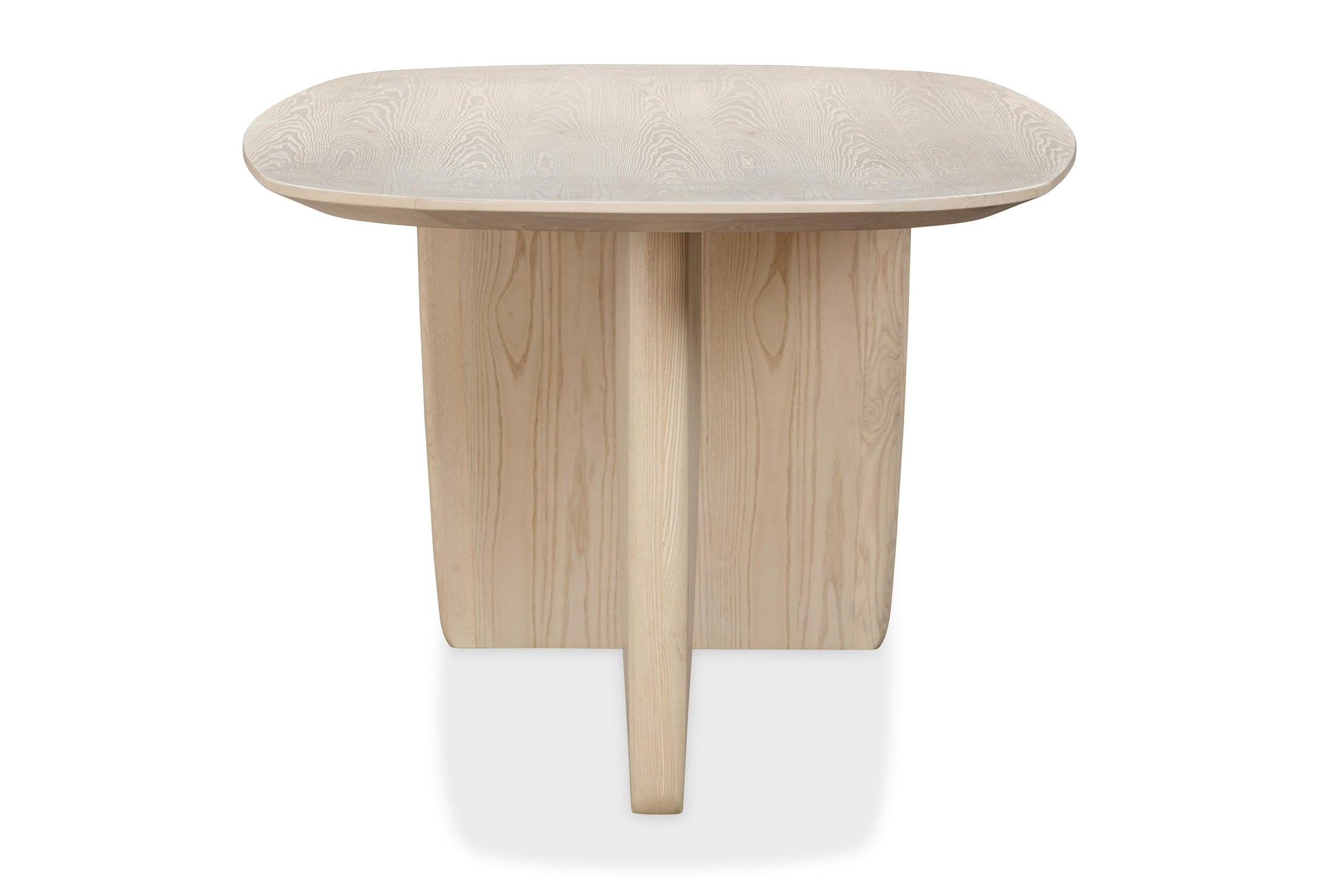 Liv Ash Wood Oval Dining Table in White Sand - What A Room