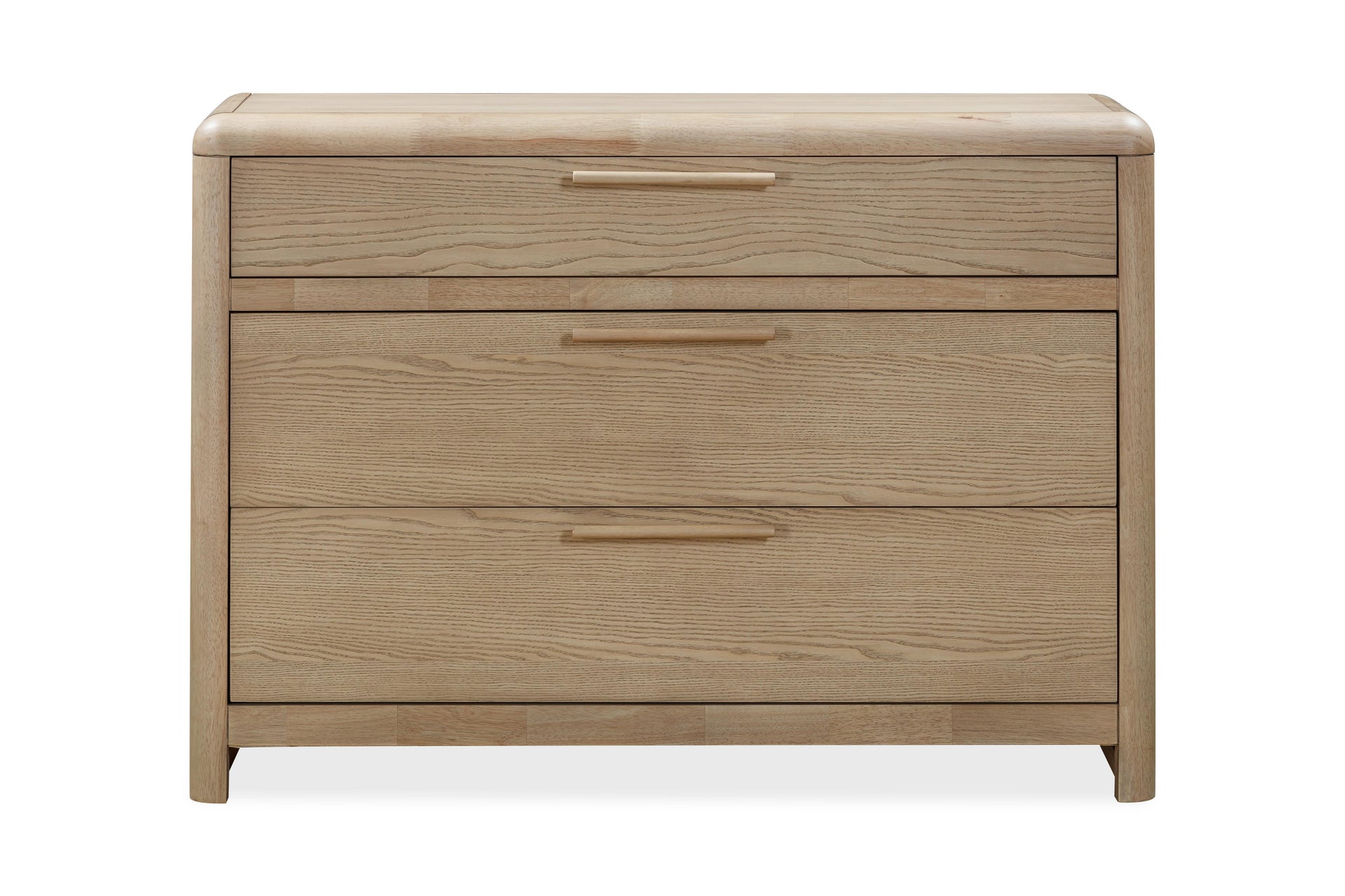 Furano Three Drawer Ash Wood Bachelor Chest in Ginger - What A Room