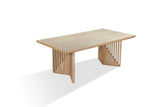 Sumner Double Pedestal Oak Dining Table in Natural - What A Room