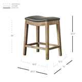 Elmo  Bonded Leather Counter Stool - What A Room