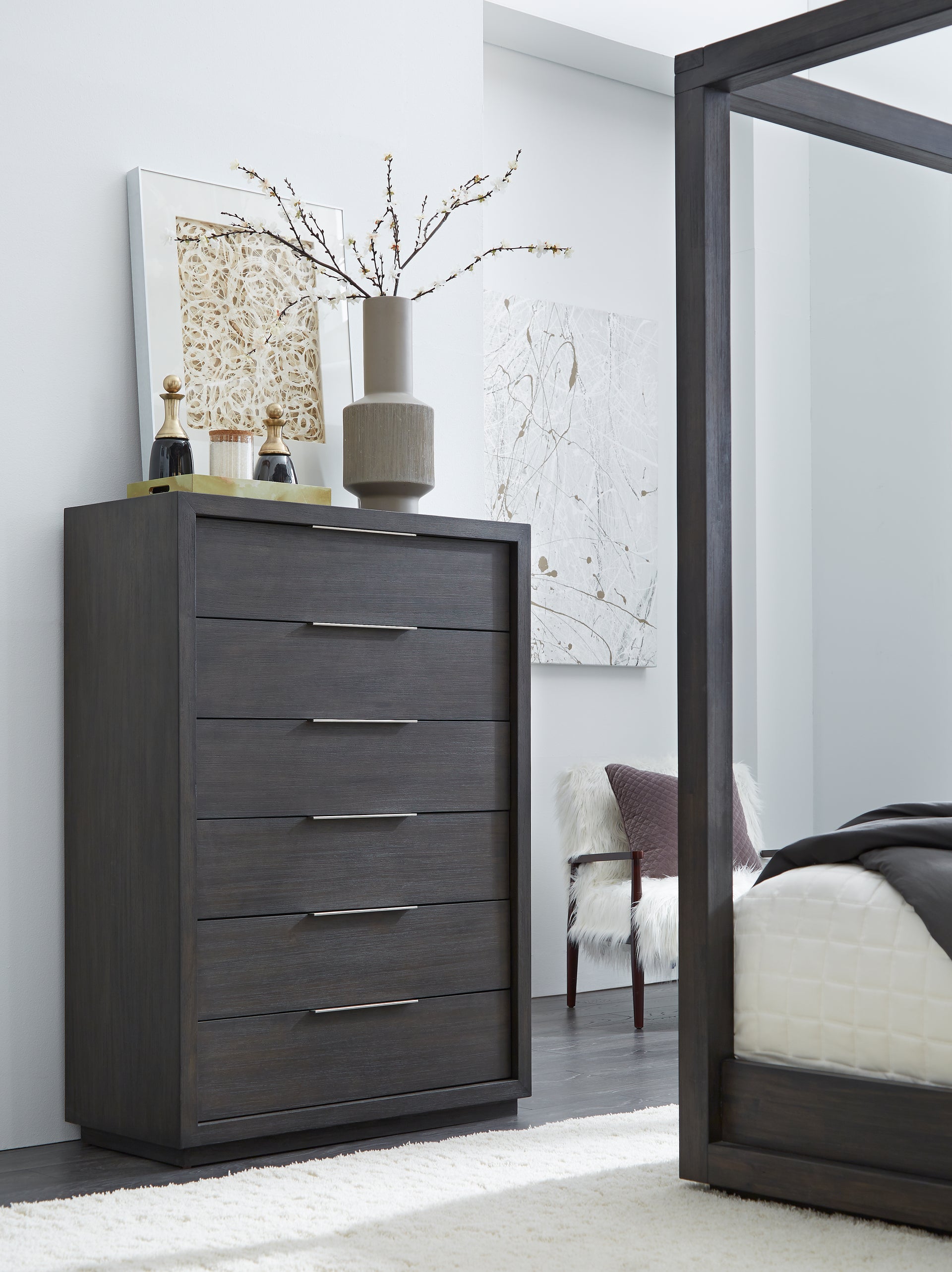 Oxford Six Drawer Chest in Basalt Grey - What A Room