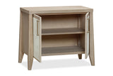 Sumire Two Door Ash Wood Bachelor Chest in Ginger and Natural Cane - What A Room