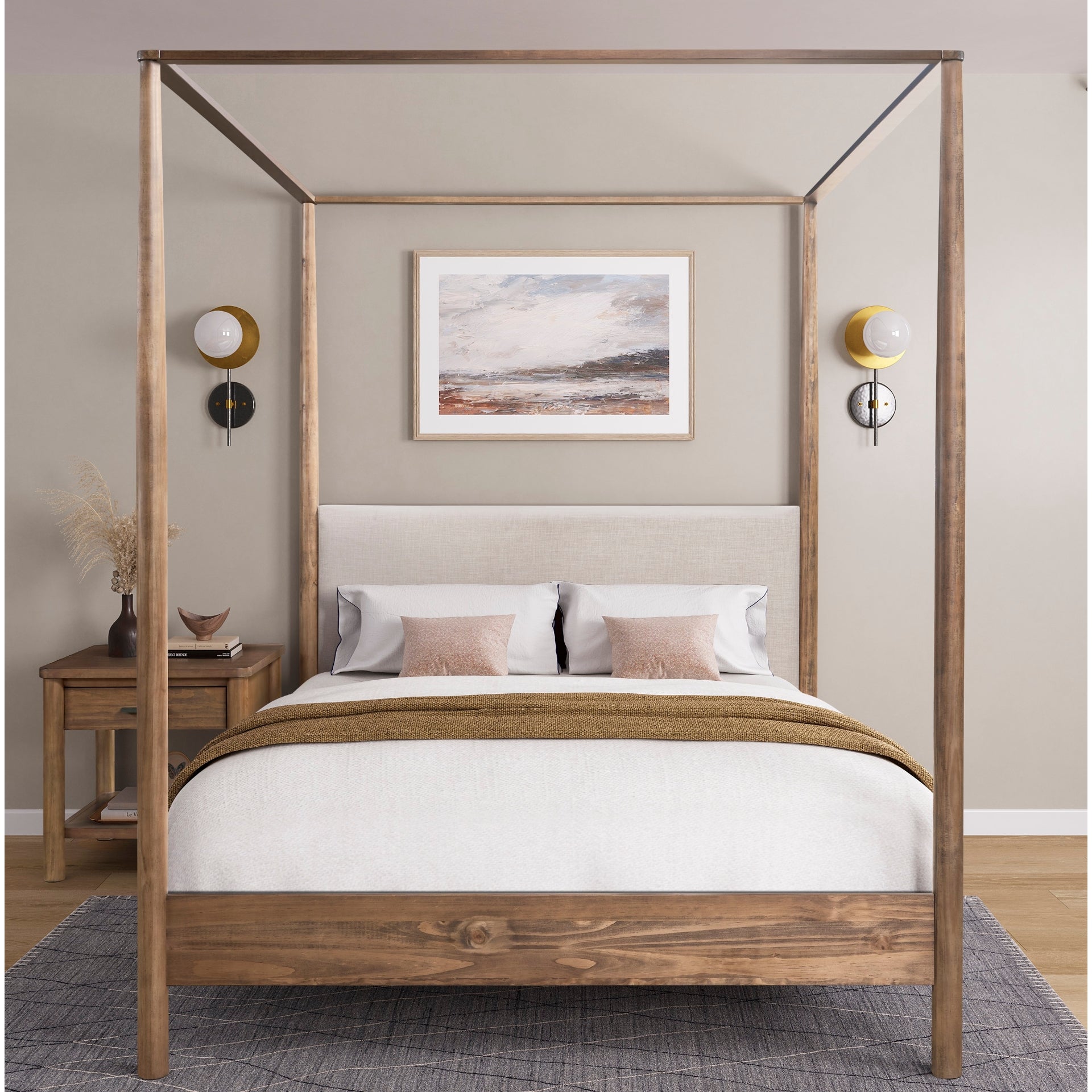 Bloomfield  Queen Canopy Bed Set - What A Room