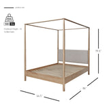 Bloomfield  Queen Canopy Bed Set - What A Room