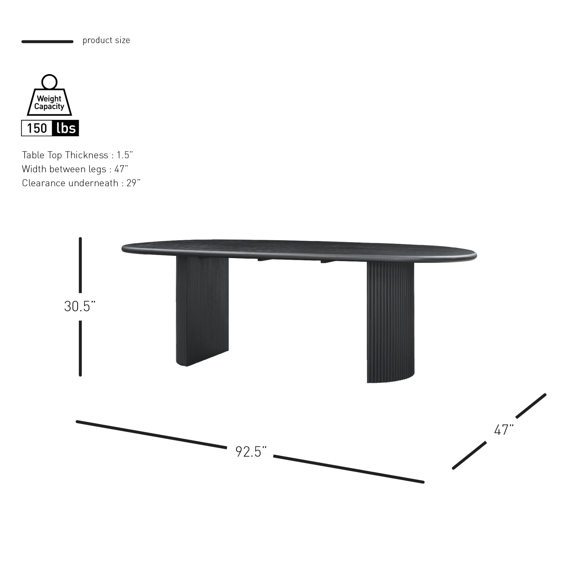 Aniston  93" Oval Dining Table - What A Room