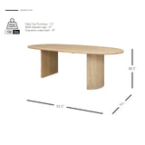Aniston  92.5" Oval Dining Table - What A Room