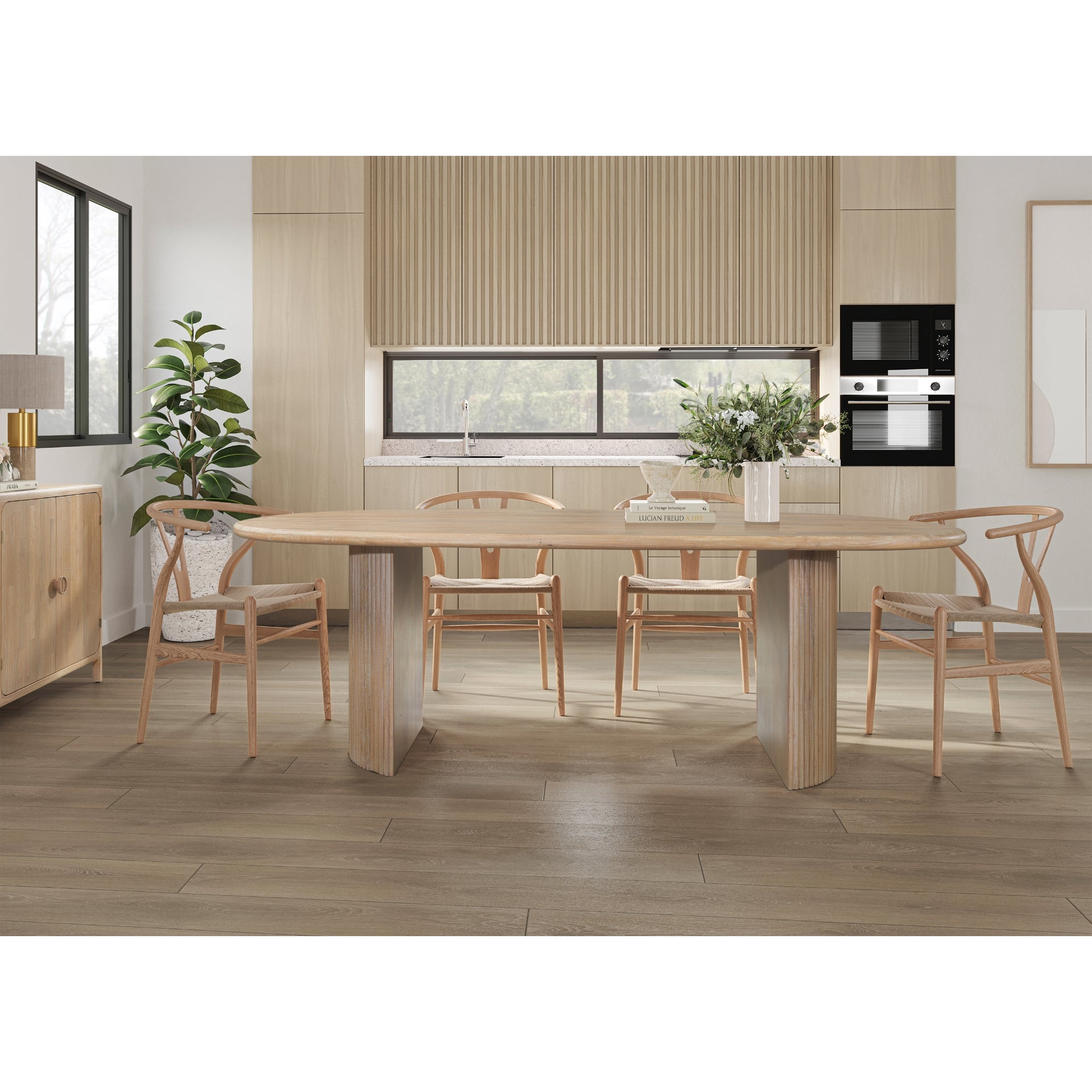 Aniston  92.5" Oval Dining Table - What A Room