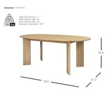 Drego  78.5" Oval Dining Table - What A Room