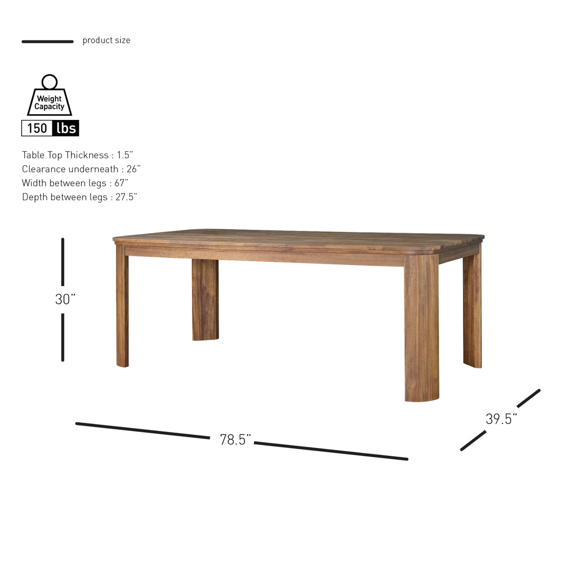 Wilmington  79" Dining Table - What A Room
