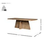 Zerano 84" Dining Table Cross Legs - What A Room