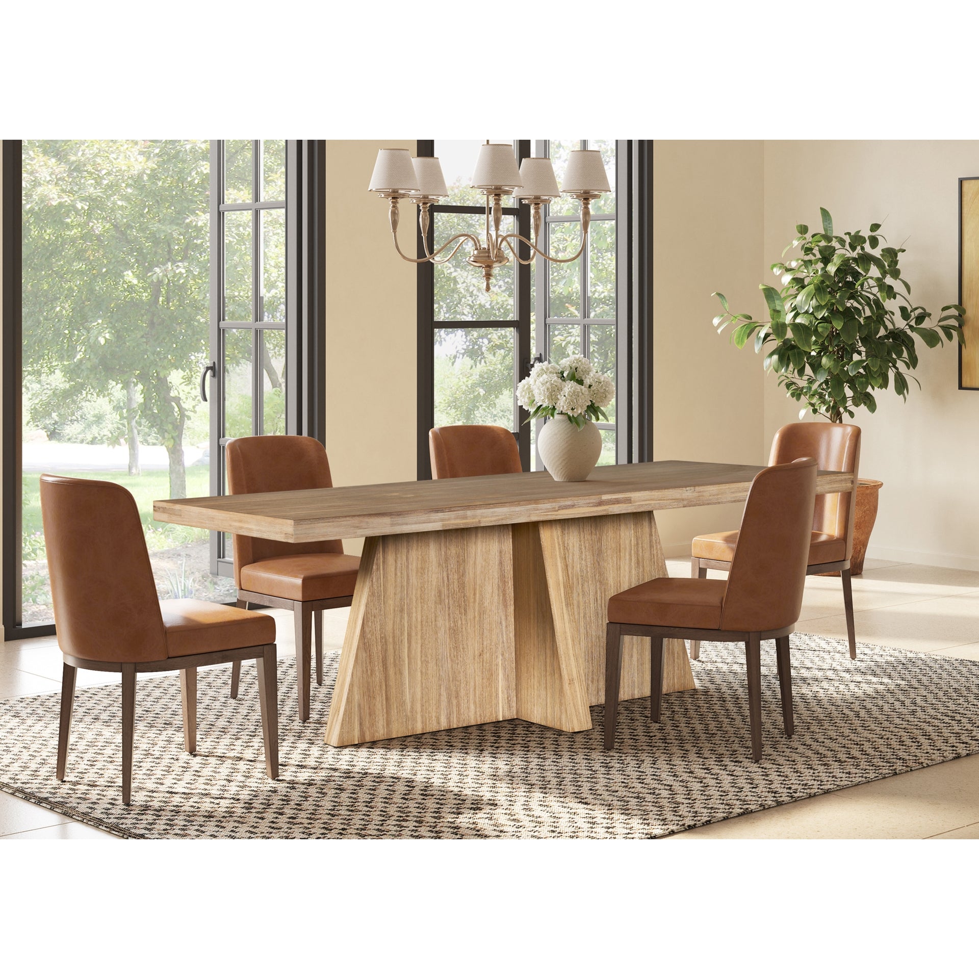 Zerano 84" Dining Table Cross Legs - What A Room