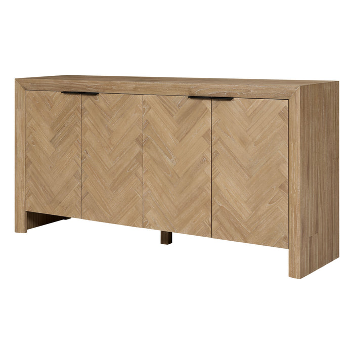 Kingston Herringbone Buffet/Sideboard 4 Doors