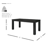 Bedford  75" Rect. Dining Table Square Legs - What A Room