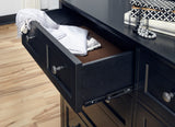 Paragon Eight Drawer Dresser in Black - What A Room
