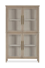 Camden Four Door Shiplap Curio in Chai - What A Room