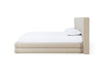 Maya Upholstered Platform Bed in Brun Boucle - What A Room