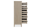 Camden Five Drawer Oak Wood Chest in Chai - What A Room