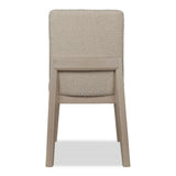 Liv Solid Wood Dining Chair in White Sand and Brun Boucle (Set of 2) - What A Room