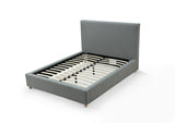 Olivia Upholstered Platform Bed in Pewter - What A Room