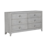 Boho Chic Six-Drawer Dresser in Washed White - What A Room