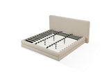 Maya Upholstered Platform Bed in Brun Boucle - What A Room