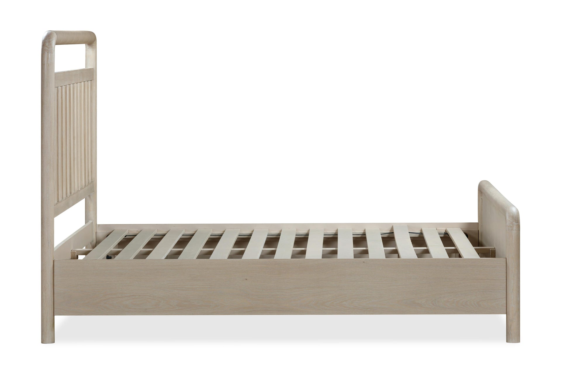 Camden Shiplap Oak Wood Platform Bed in Chai - What A Room