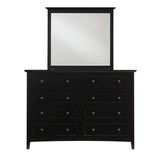 Paragon Eight Drawer Dresser in Black - What A Room