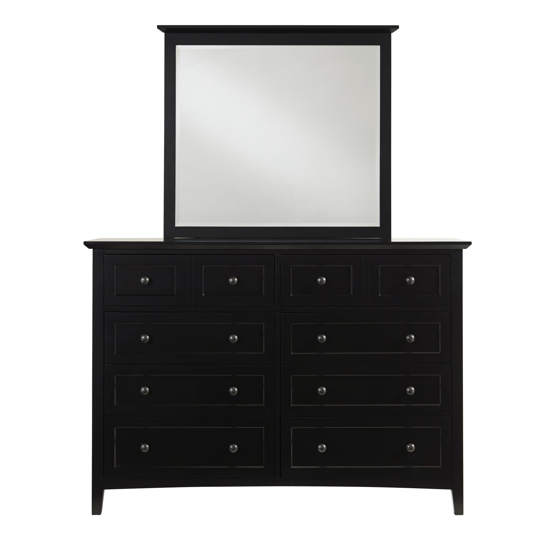 Paragon Eight Drawer Dresser in Black - What A Room