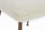 Avery Upholstered Dining Chair in Ricotta Boucle and Bronze Metal (Set of 2) - What A Room