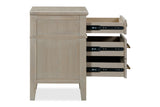 Camden Three Drawer Oak Wood Nightstand in Chai - What A Room