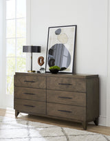 Broderick Six-Drawer Dresser  in Wild Oats Brown - What A Room
