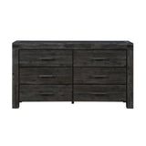 Meadow Six Drawer Solid Wood Dresser in Graphite - What A Room