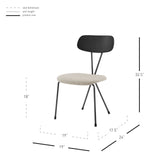 Elise  Fabric Dining Side Chair (Set of 4) - What A Room