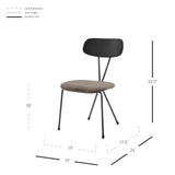 Elise  Fabric Dining Side Chair (Set of 4) - What A Room