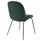 Lucy  Velvet Fabric Dining Side Chair - What A Room