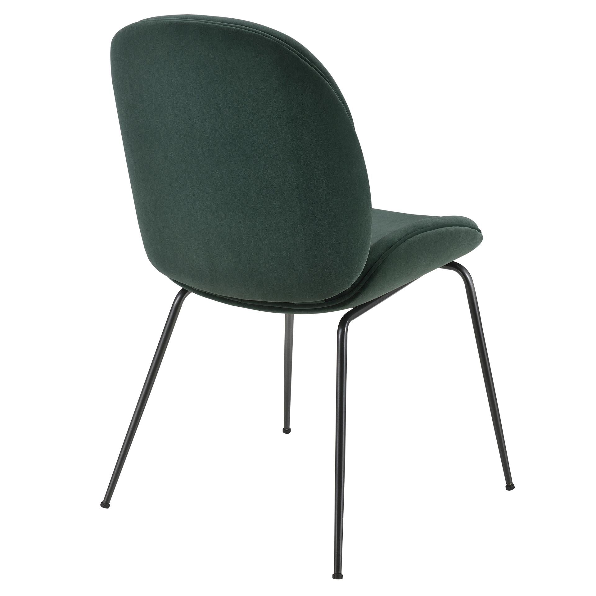 Lucy  Velvet Fabric Dining Side Chair - What A Room